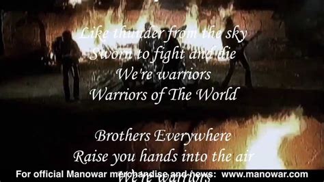 lyrics warriors of the world